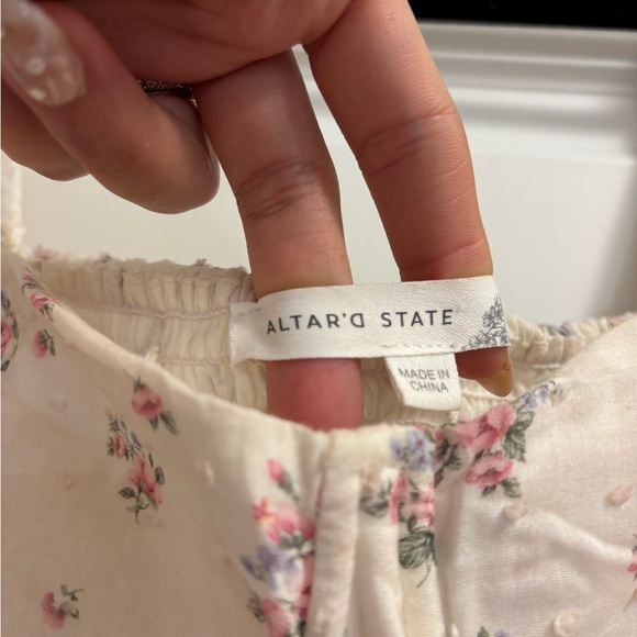 Altar’d State Cream Floral Dress - Picture 7 of 15